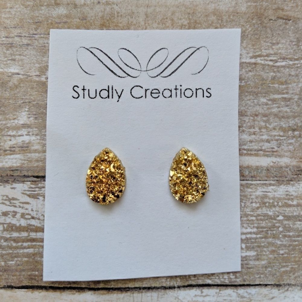 🆕 studlycreations gold earrings